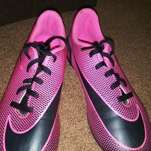 Nike pink soccer cleats